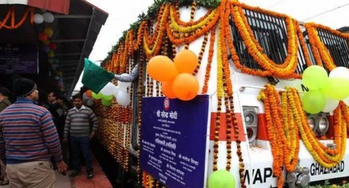 Flags off Mahamana Express