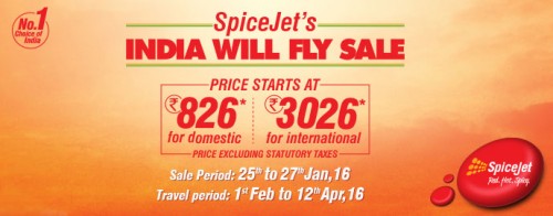 SpiceJets India will Fly Sale