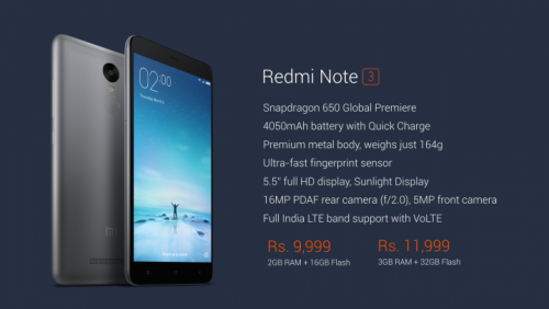 Redmi Note 3