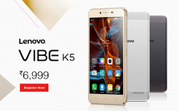 Lenovo Vibe K5 launched for Rs.6,999