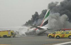 Thiruvananthapuram- Dubai Emirates Airline Plane Crash Landed at Dubai Airport