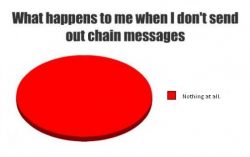 Hilarious message from a frustated victim of chain messages