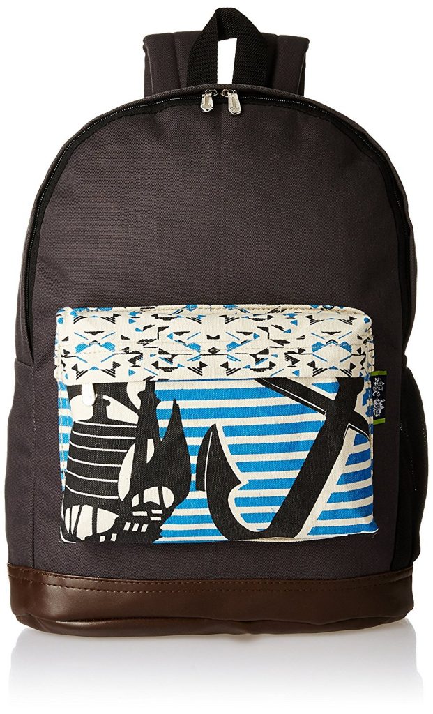 kanvas-katha-canvas-grey-casual-backpack