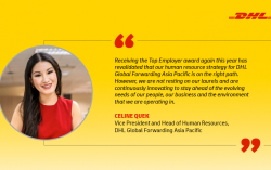 DHL Global Forwarding Asia Pacific recognized as Certified Top Employer 2021 second time in a row