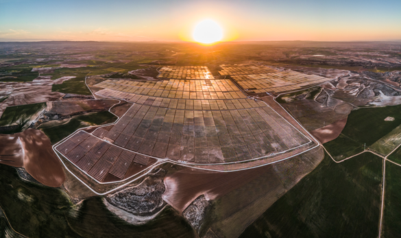 Lightsource bps Vendimia project in Spain, was completed in June 2021. (Credit: Lightsource bp)