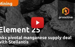 Element 25 inks pivotal manganese supply deal with Stellantis