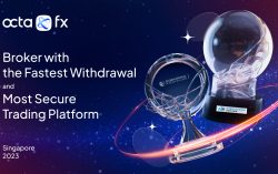 OctaFX is named the broker with the fastest withdrawals and most secure trading platform in Singapore