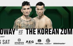 UFC Fight Night: Holloway VS. The Korean Zombie in Singapore for Asia Prime Time Showdown in August