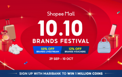 Unbox the Biggest Brand Deals from well-loved brands at Shopee’s 10.10 Brands Festival