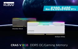 KLEVV Introduces CRAS V RGB Kit With DDR5-8400 With All-New Brilliant White Edition