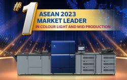 Konica Minolta is named ASEAN 2023 Market Leader in Colour Light and Mid Digital Production Printers