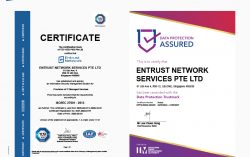 Entrust Network Awarded ISO 27001 and Data Protection Trustmark Certifications