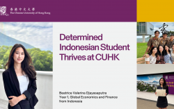 Determined Indonesian Student Thrives at CUHK’s Global Economics and Finance programme