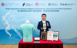 PolyU researchers develop intelligent activewear for a dry and comfortable experience