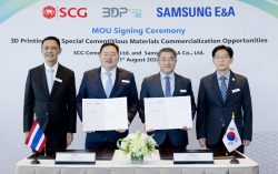 “SCG – CPAC” and “Samsung E&A” sign MOU to bolster 3D printing technology and special cementitious materials in global market