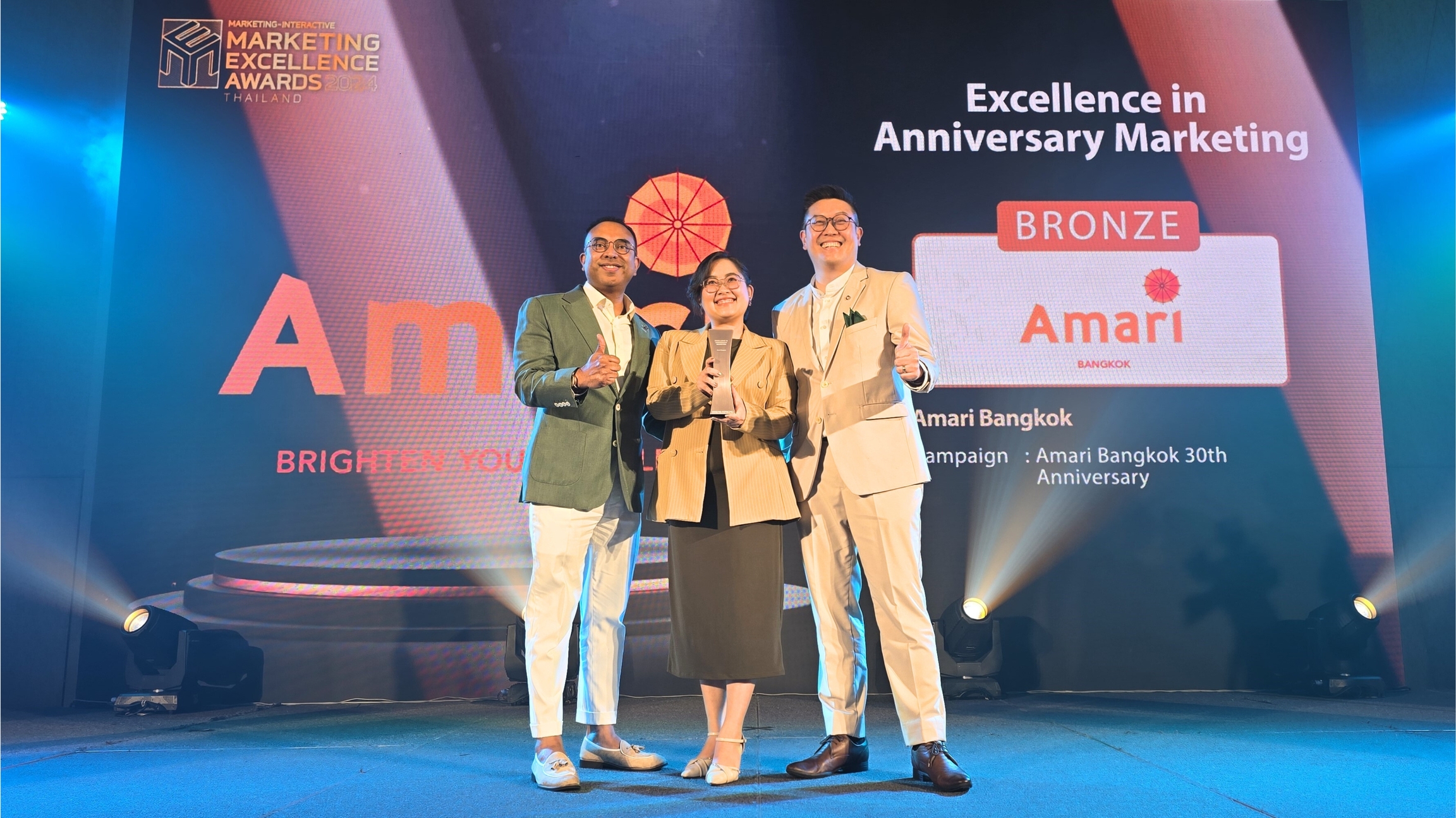 ONYX Hospitality Group's executives (from left): Sukamal Mondal, Area General Manager, Bangkok; Natsuda Lapai, Director, Culinary Marketing; Niwat Vaitayamongkol, Senior Director of Brand and Marketing Communications.